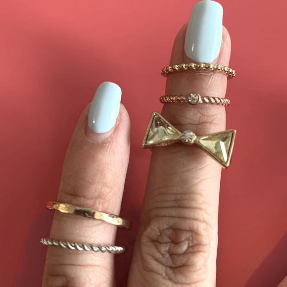 Rings-set of 10!!! All included for one price, size 4-5, costume jewelry - Picture 3 of 4